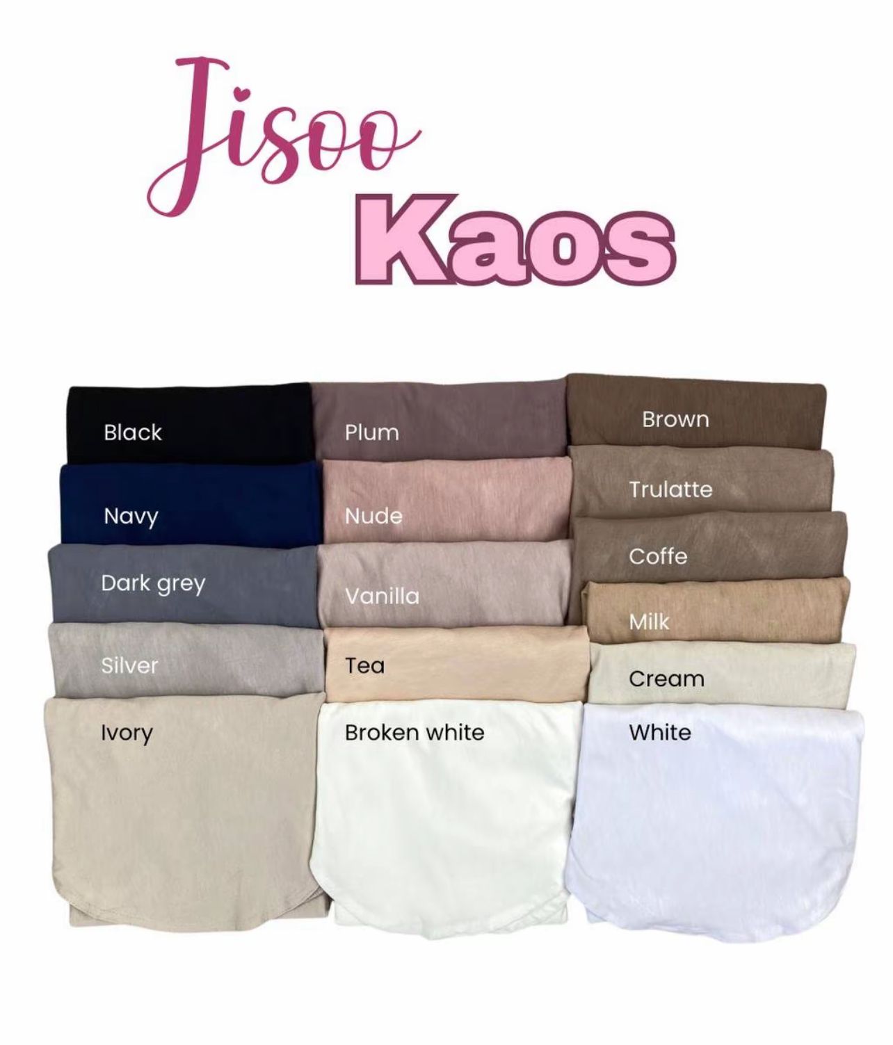 Jiso Kaos - Kaos - Aura Basic Kaos - Anti Gerah, Slim Fit